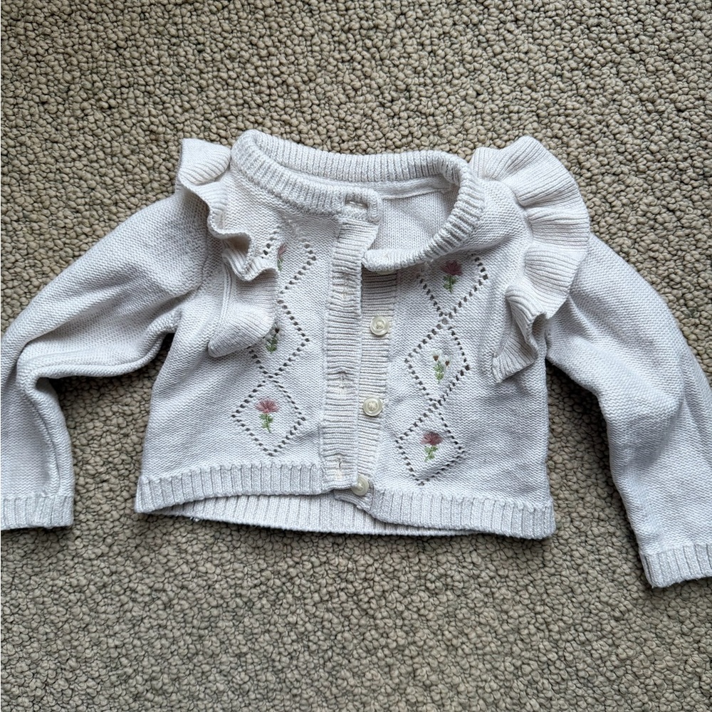 Gymboree Cream Baby Cardigan